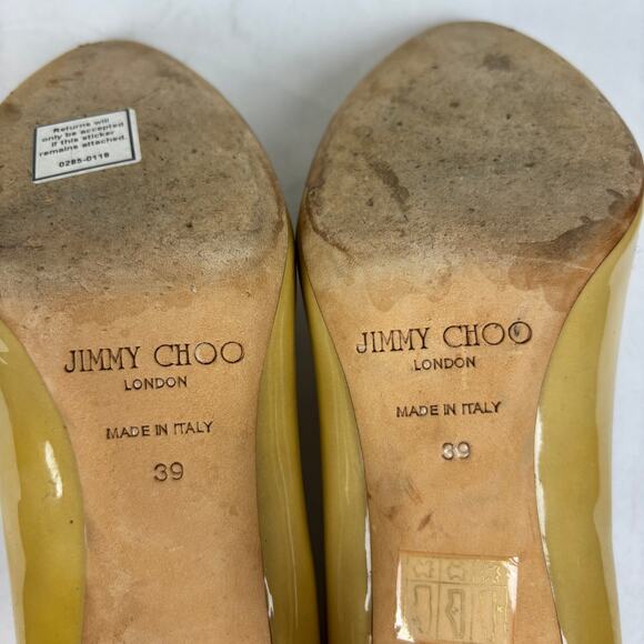 Jimmy Choo Patent Leather High Heels Pumps Women's 39 US 9 - Picture 9 of 13